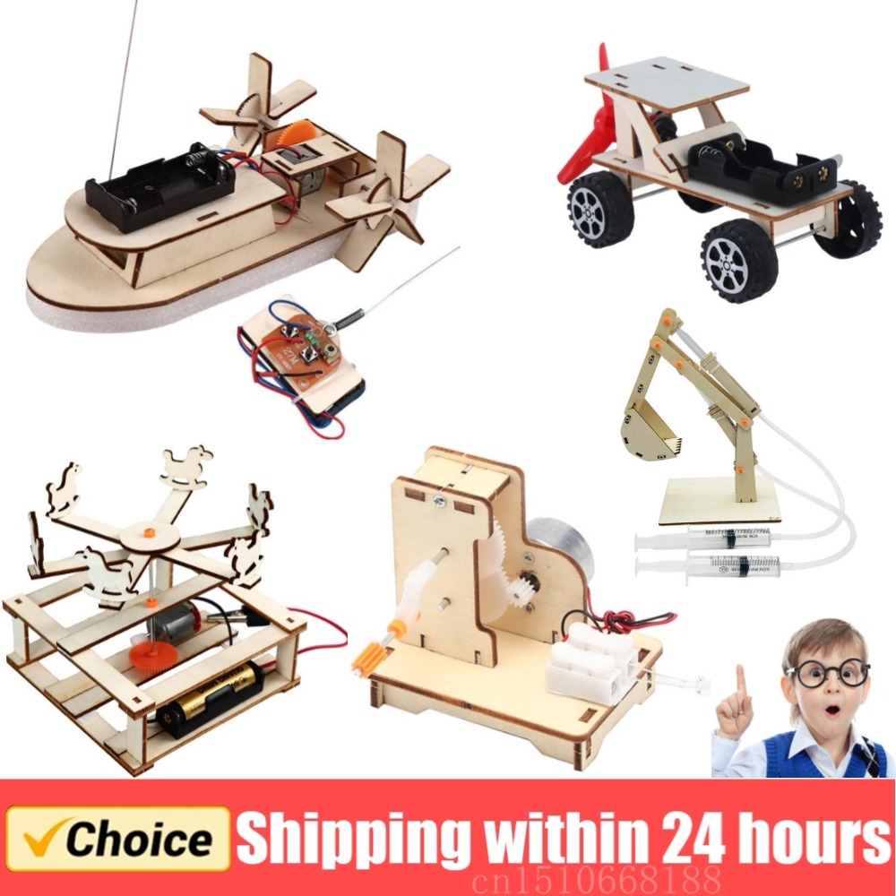 DIY Boat Model Science Toys Ki - Woodworking Kits For Kids review and price